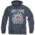 DC/AMERICAN HEROINE - ADULT HEATHER HOODIE - NAVY