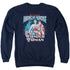 DC/AMERICAN HEROINE - ADULT CREWNECK SWEATSHIRT - NAVY