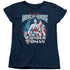 DC/AMERICAN HEROINE - S/S WOMENS TEE - NAVY