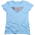 DC/RED,WHITE & BLUE - S/S WOMENS TEE - LIGHT BLUE