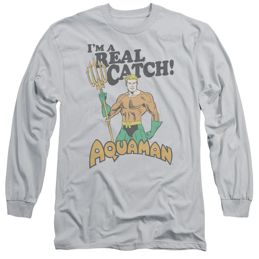 DCO/AQUAMAN REAL CATCH - L/S ADULT 18/1 - SILVER