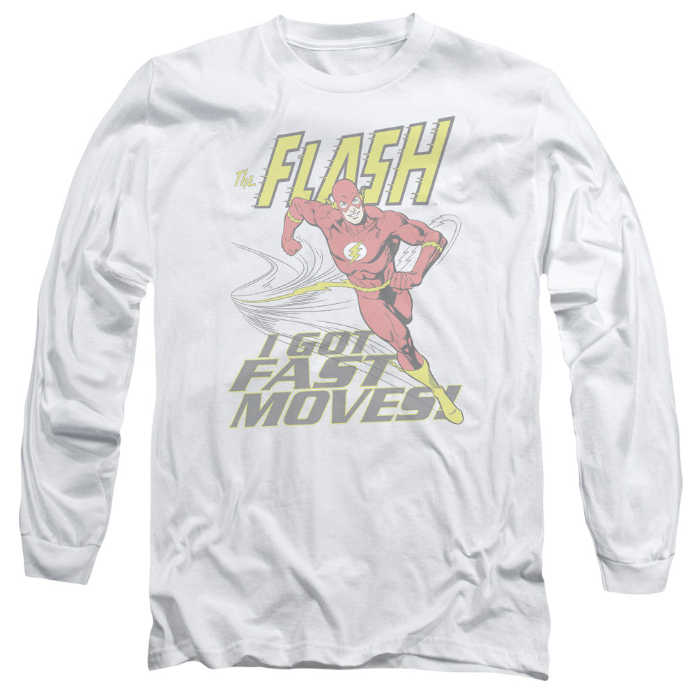 DC FLASH/FAST MOVES - L/S ADULT 18/1 - WHITE
