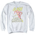DC FLASH/FAST MOVES - ADULT CREWNECK SWEATSHIRT - WHITE
