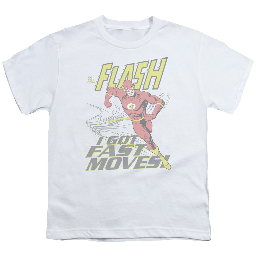 DC FLASH/FAST MOVES - S/S YOUTH 18/1 - WHITE