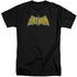 DCO/BATMAN NEON DISTRESS LOGO - S/S ADULT TALL 18/1 - BLACK
