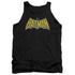 DCO/BATMAN NEON DISTRESS LOGO - ADULT TANK - BLACK