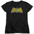 DCO/BATMAN NEON DISTRESS LOGO - S/S WOMENS TEE - BLACK