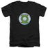 DCO/GL NEON DISTRESS LOGO - S/S ADULT V-NECK 30/1 - BLACK