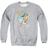 DCO/WONDER WOMAN VINTAGE - ADULT CREWNECK SWEATSHIRT - ATHLETIC HEATHER