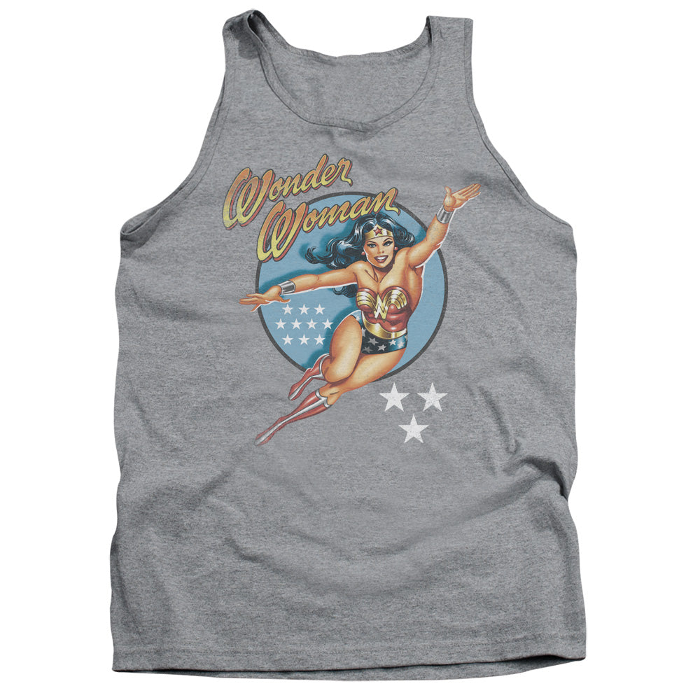 DCO/WONDER WOMAN VINTAGE - ADULT TANK - ATHLETIC HEATHER