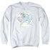 DCO/RETRO SUPERMAN IRON ON - ADULT CREWNECK SWEATSHIRT - WHITE