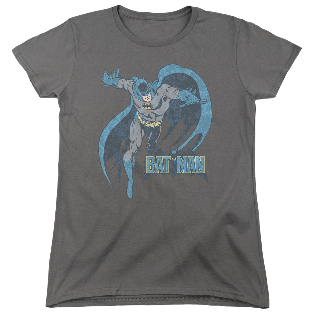DCO/DESATURATED BATMAN - S/S WOMENS TEE - CHARCOAL