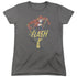 DC FLASH/DESATURATED FLASH - S/S WOMENS TEE - CHARCOAL