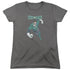 DCO/DESATURATED GREEN LANTERN - S/S WOMENS TEE - CHARCOAL