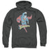 DCO/DESATURATED SUPERMAN - ADULT PULLOVER HOODIE - CHARCOAL