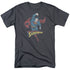 DCO/DESATURATED SUPERMAN - S/S ADULT 18/1 - CHARCOAL