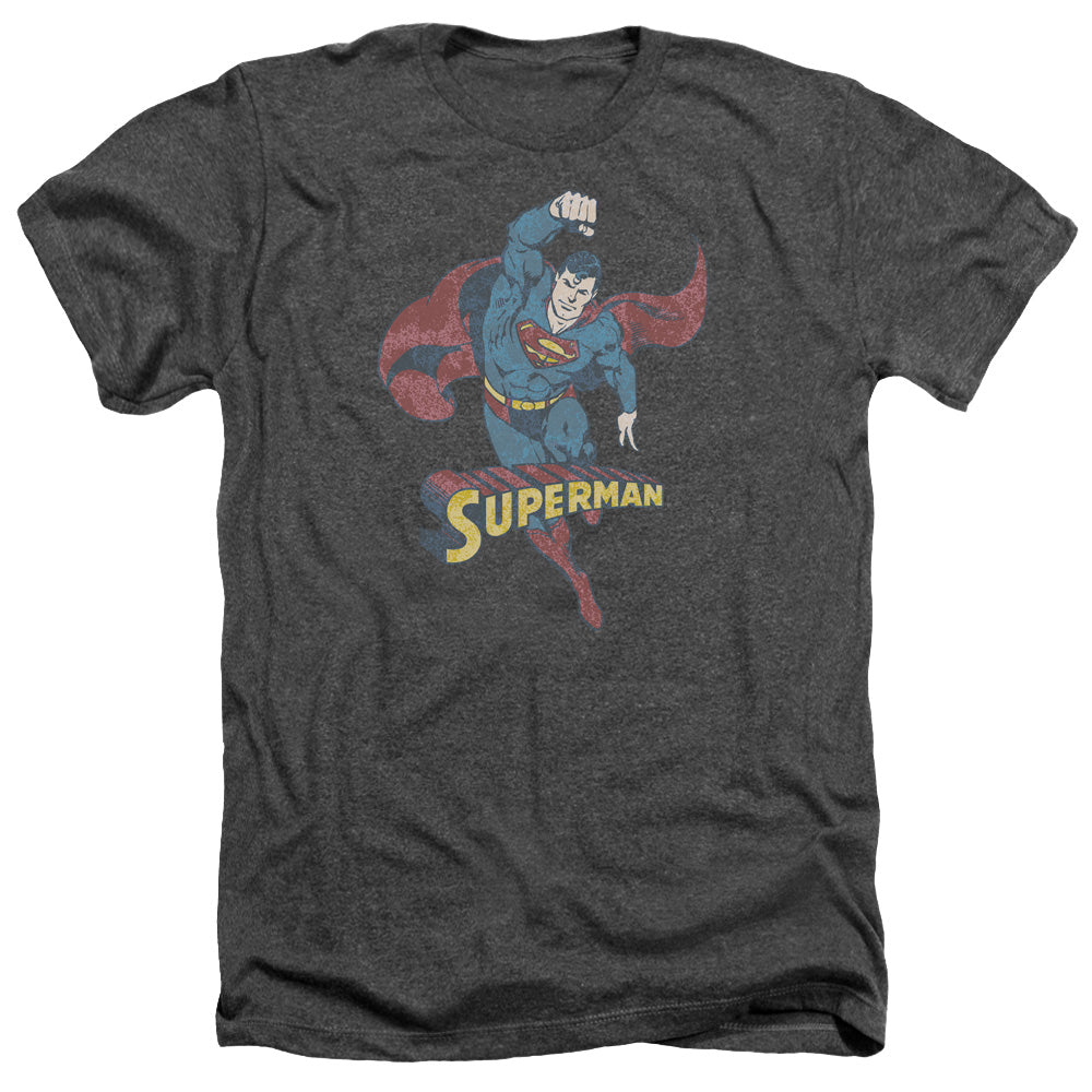 DCO/DESATURATED SUPERMAN - ADULT HEATHER - CHARCOAL