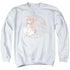 DC FLASH/RETRO FLASH IRON ON - ADULT CREWNECK SWEATSHIRT - WHITE