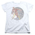 DC FLASH/RETRO FLASH IRON ON - S/S WOMENS TEE - WHITE