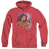 DCO/POP ART WONDER - ADULT HEATHER HOODIE - RED
