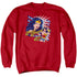 DCO/POP ART WONDER - ADULT CREWNECK SWEATSHIRT - RED