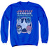 DCO/4 STARS - ADULT CREWNECK SWEATSHIRT - ROYAL BLUE