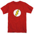 DC FLASH/ROUGH FLASH LOGO - S/S ADULT 18/1 - RED