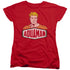 DCO/AQUAMAN SIGN - S/S WOMENS TEE - RED