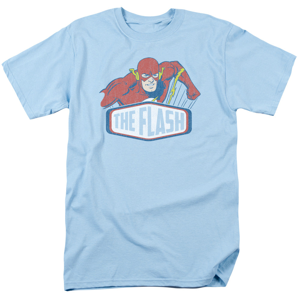 DC FLASH/FLASH SIGN - S/S ADULT 18/1 - LIGHT BLUE