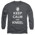 DC/KEEP CALM AND KNEEL - L/S ADULT 18/1 - CHARCOAL