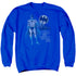 DC/NIGHT LIFE - ADULT CREWNECK SWEATSHIRT - ROYAL BLUE