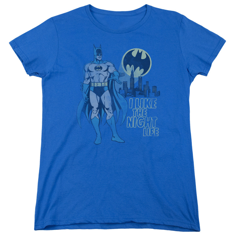 DC/NIGHT LIFE - S/S WOMENS TEE - ROYAL BLUE