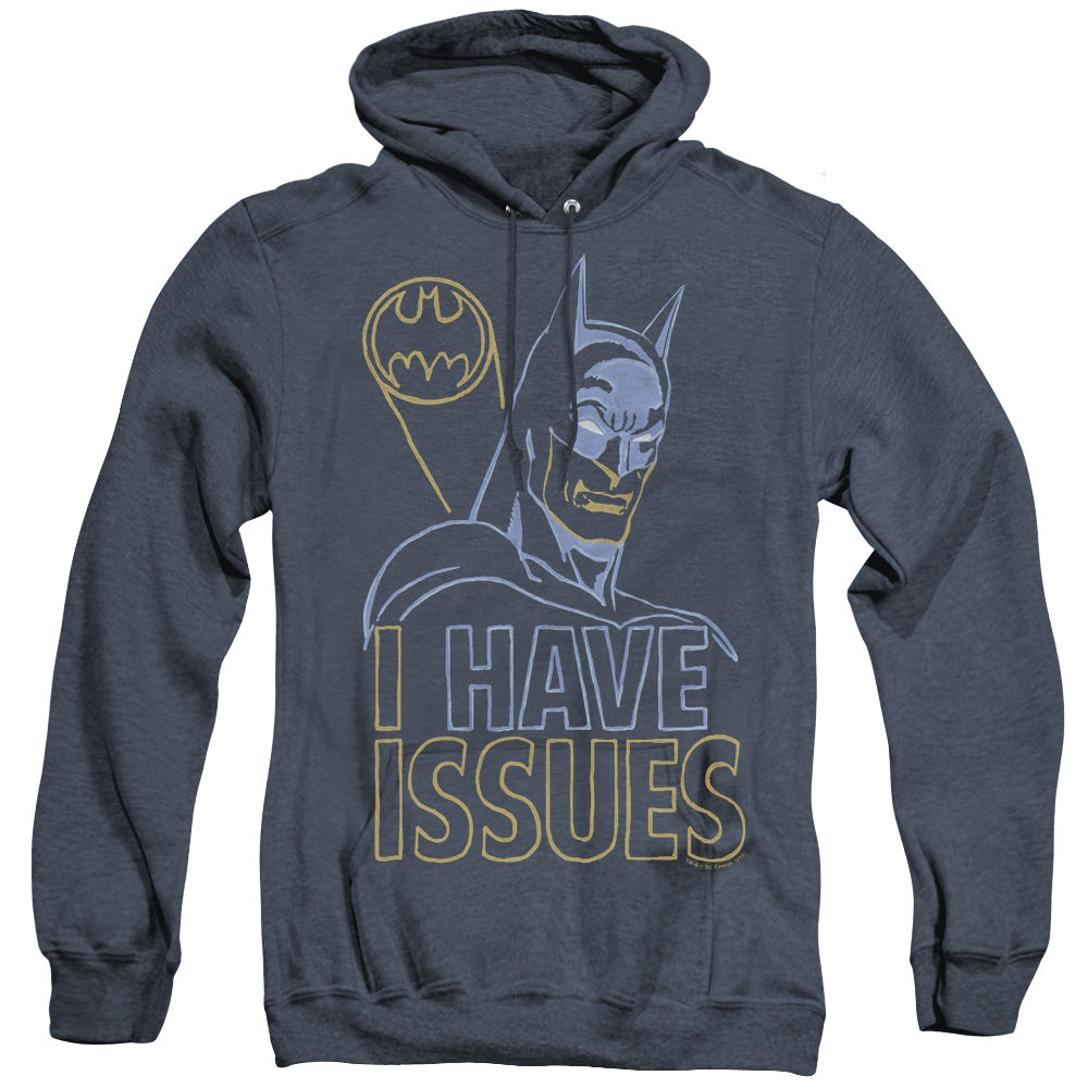 DC/ISSUES - ADULT HEATHER HOODIE - NAVY