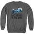 DC/GET DRESSED - ADULT CREWNECK SWEATSHIRT - CHARCOAL