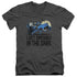 DC/GET DRESSED - S/S ADULT V-NECK 30/1 - CHARCOAL