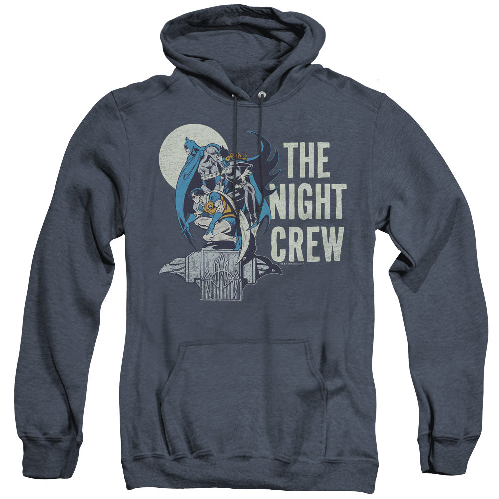 DC/NIGHT CREW - ADULT HEATHER HOODIE - NAVY