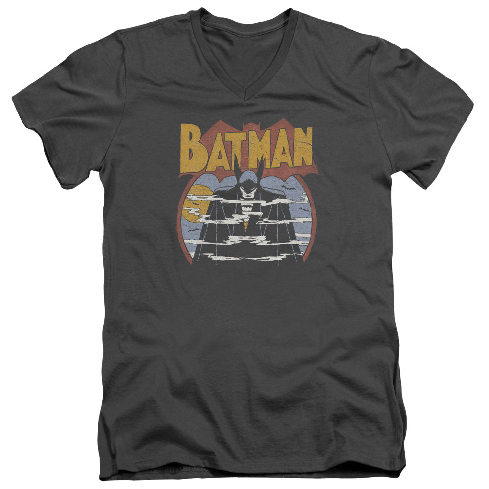 DC/FOGGY - S/S ADULT V-NECK 30/1 - CHARCOAL
