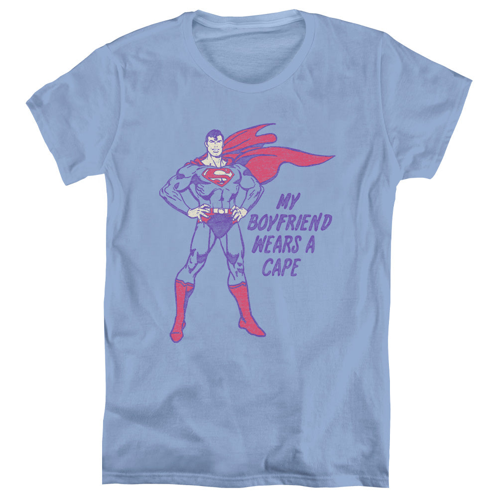 DC/WEARS A CAPE - S/S WOMENS TEE - CAROLINA BLUE