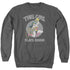 DC/PLAYS ROUGH - ADULT CREWNECK SWEATSHIRT - CHARCOAL