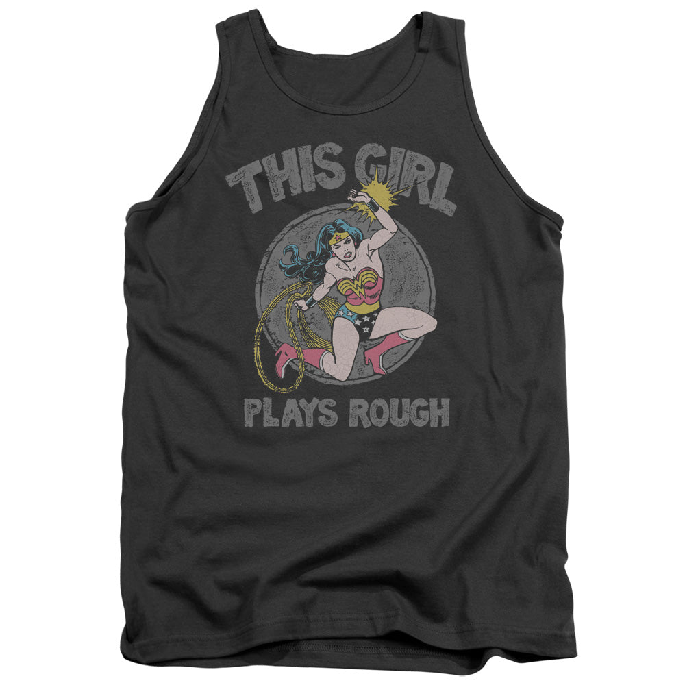 DC/PLAYS ROUGH - ADULT TANK - CHARCOAL