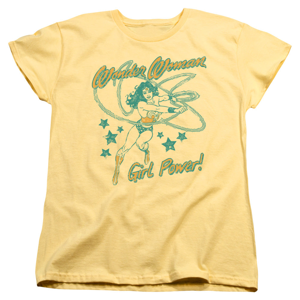 DC/WW GIRL POWER - S/S WOMENS TEE - BANANA