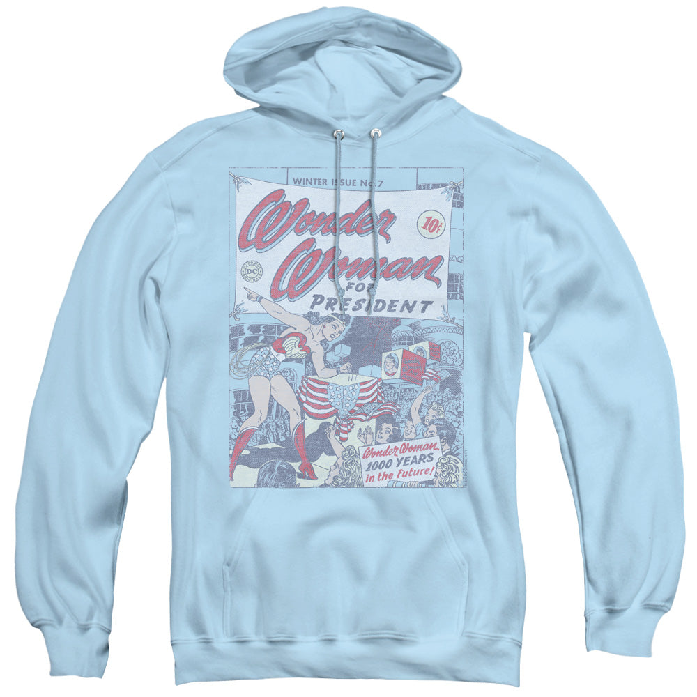 DC/WW FOR PRESIDENT - ADULT PULLOVER HOODIE - LIGHT BLUE