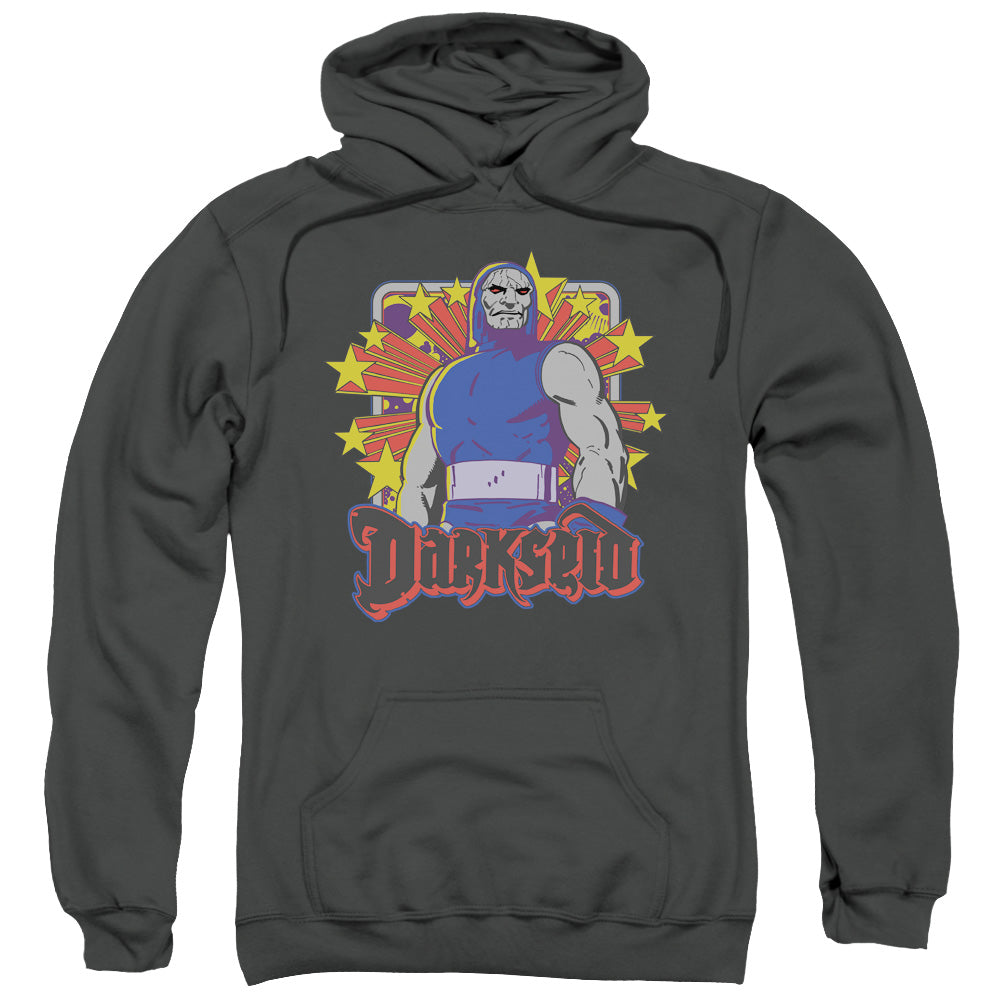 DC/DARKSEID STARS - ADULT PULLOVER HOODIE - CHARCOAL