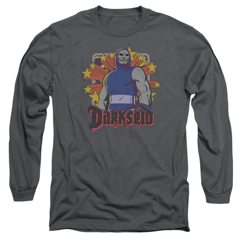 DC/DARKSEID STARS -  L/S ADULT 18/1  - CHARCOAL