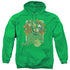 DC/GREEN ARROW STARS - ADULT PULLOVER HOODIE - KELLY GREEN