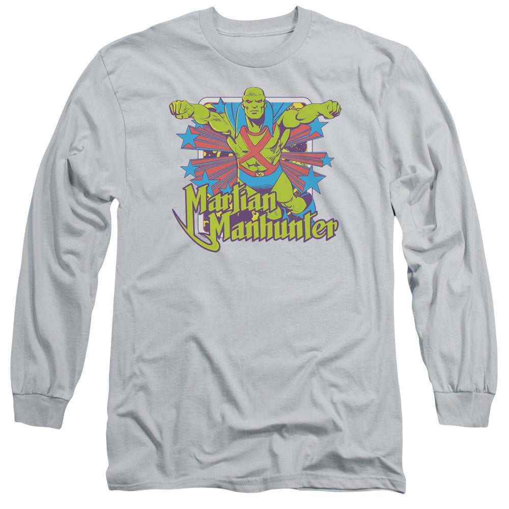DC/MANHUNTER STARS - L/S ADULT 18/1 - SILVER