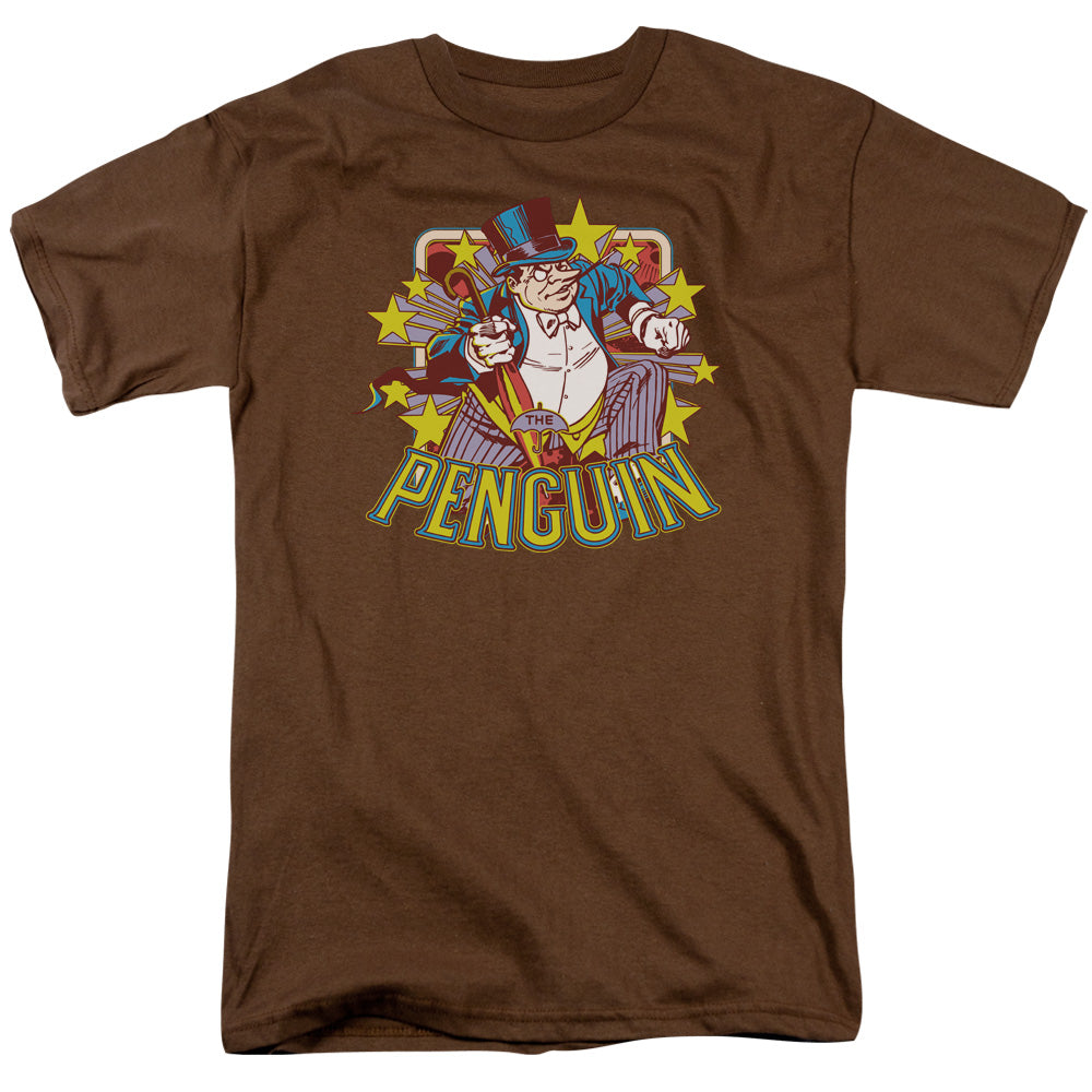 DC/PENGUIN STARS - S/S ADULT 18/1 - COFFEE
