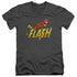 DC FLASH/8 BIT FLASH - S/S ADULT V-NECK 30/1 - BLACK