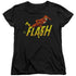 DC FLASH/8 BIT FLASH - S/S WOMENS TEE - BLACK