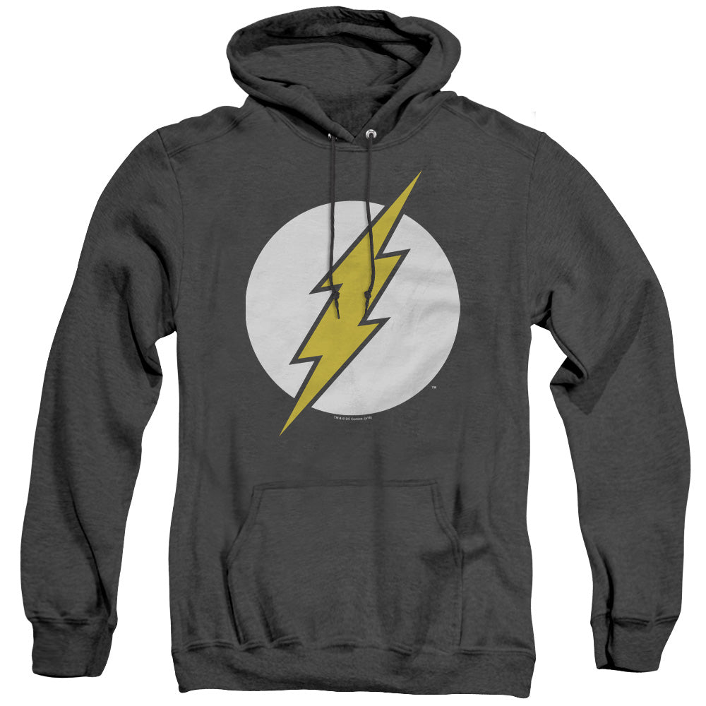 DC FLASH/FL CLASSIC - ADULT HEATHER HOODIE - BLACK